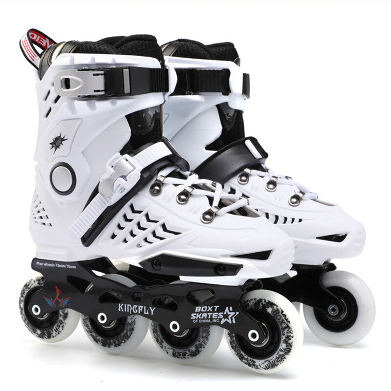 Sepatu Roda Inline Dewasa Model Datar 12 Pilihan Sepatu Skating Sneakers Luar Ruangan Truk Aluminium Canggih Pemula Roda PU Keren