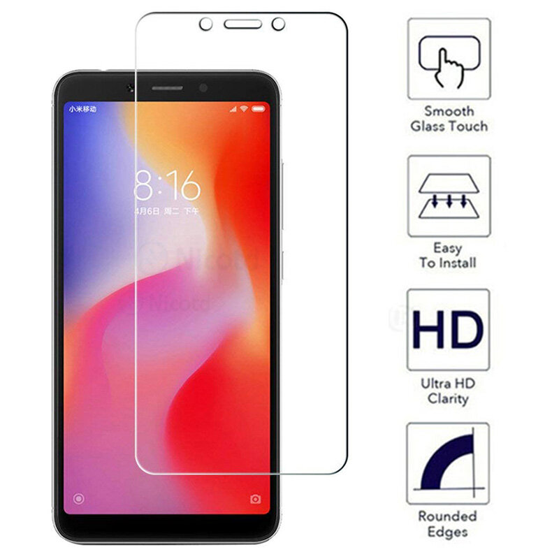 Protecteur d'écran en verre trempé pour Xiaomi Redmi 6a, 1 pièce/2 pièces/3 pièces, Film protecteur