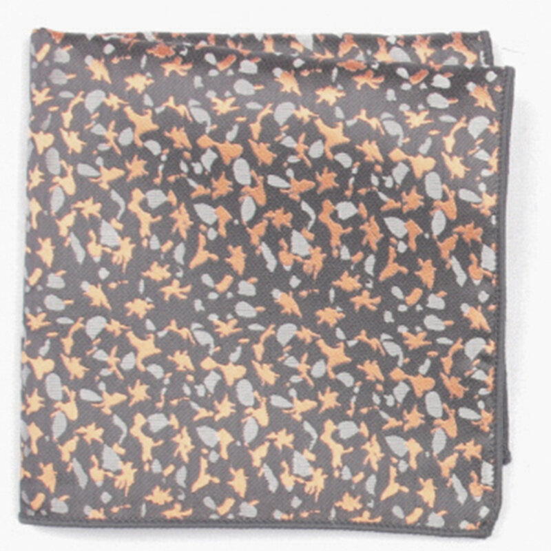 Quadrado de bolso com padrão multicolorido e lenço de padrão
