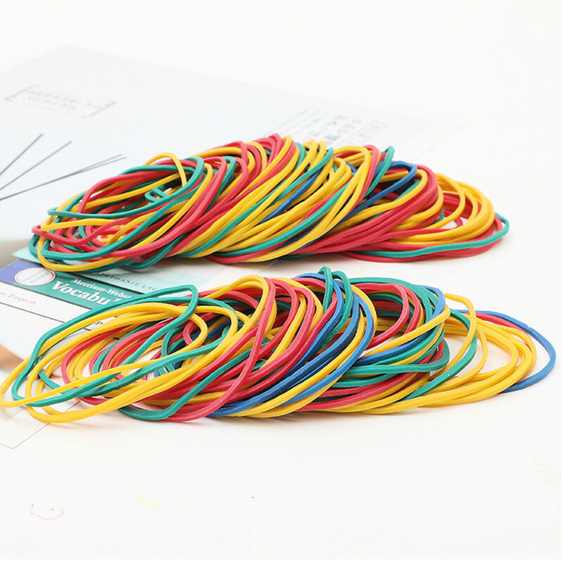 Boucles élastiques colorées pour l'organisation de documents, porte-documents extensible, artisanat d'art de bricolage, rond, élastique flexible, boule