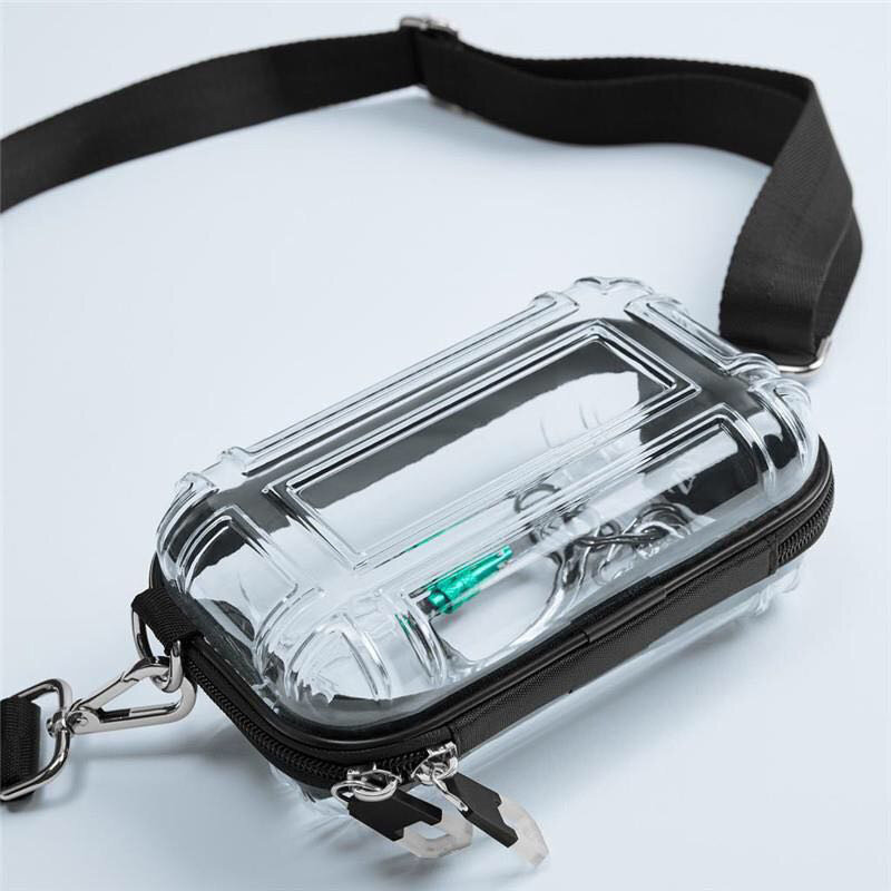 Weibliche Crossbaody Tasche Transparent Pc Kosmetik Tasche Design Koffer Zipper Schulter Messenger Taschen Waschen Mini Make Up Taschen