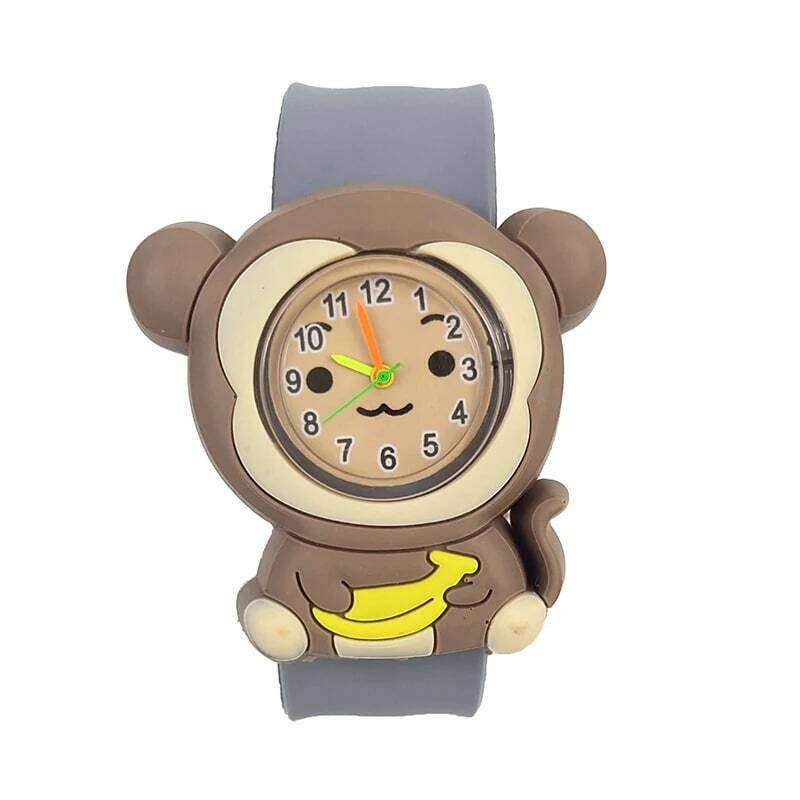 Reloj deportivo para niños y niñas de 3 a 8 años, pulsera de cuarzo con diseño de mono de dibujos animados, envío directo