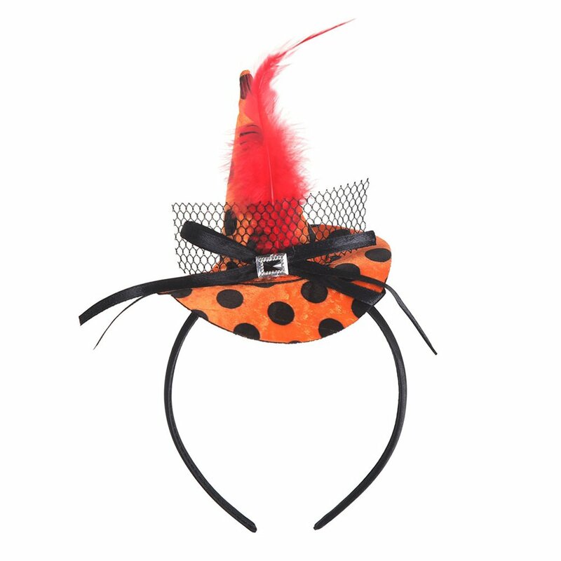 Cappello piccolo copricapo strega fascia spettacolo spettacolo natale strega testa fibbia puntelli festa di Halloween