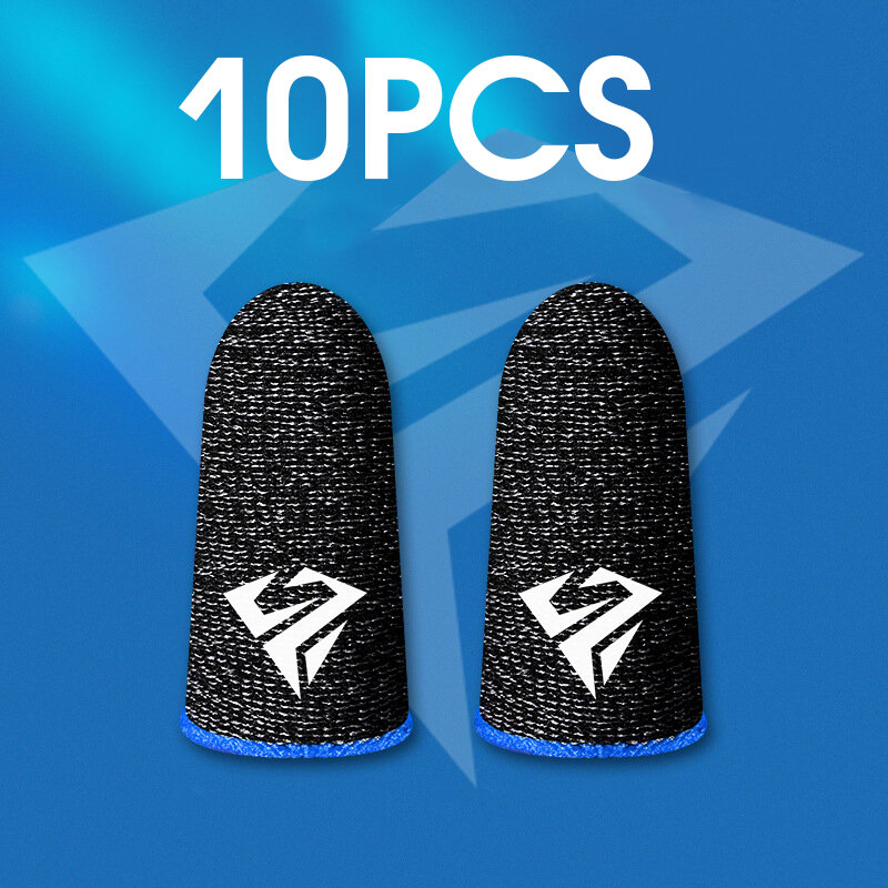 10Pcs Mobiele Game Vingertop Handschoenen Voor Pubg Gamer Transpiratie Anti-Slip Touchscreen Vinger Mouw Ademend Gaming Vinger cover