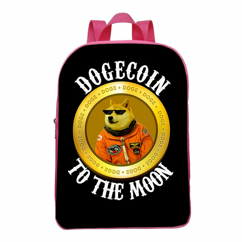Dogecoin School Bag Backpack Children Rucksack Baby Mini Knapsack 12 inches Kindergarten Cartoons School Bag Mochila