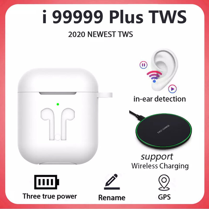Original i99999 más TWS inalámbrica Bluetooth 5,0 para Auriculares auriculares inalámbricos 8DPK i99999 i90000 Pro i99000 más i9000MAX TWS 1:1