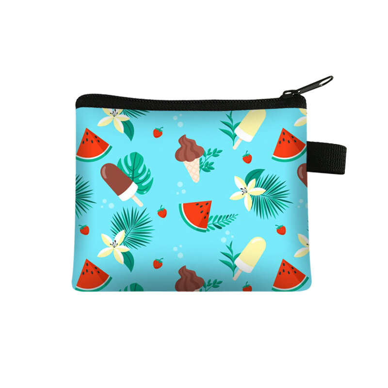 Change Purse Wallet Mini Fruit children's coin purse student card bag coin bag key storage Bag Mini Purse Pochette Wallet Women
