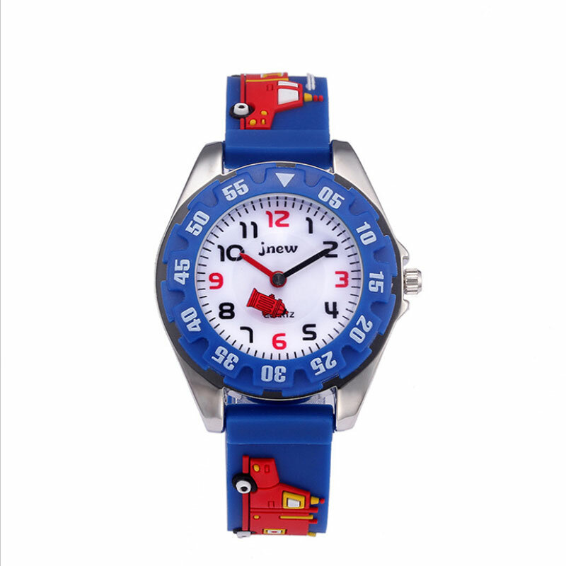 Zegarek dziecięcy wodoodporny zegarek kwarcowy 3D Cartoon zegar samochodowy silikon szkoła podstawowa dziewczyna chłopiec piękny fajny zegar na prezent dla dzieci