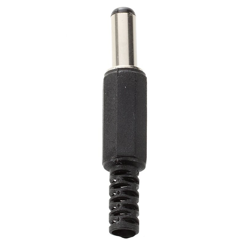 WSFS Hot 10 x Black Plastic Cover 2.1x5.5mm Male DC Power Plug Jack Connector