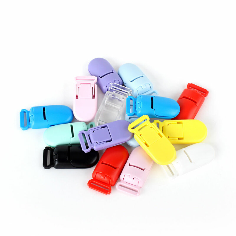 Keep & Grow 10pcs Clip per ciuccio per bambini Clip in plastica per bambini Clip per ciuccio accessori per catena supporto per ciuccio morsetto multicolore