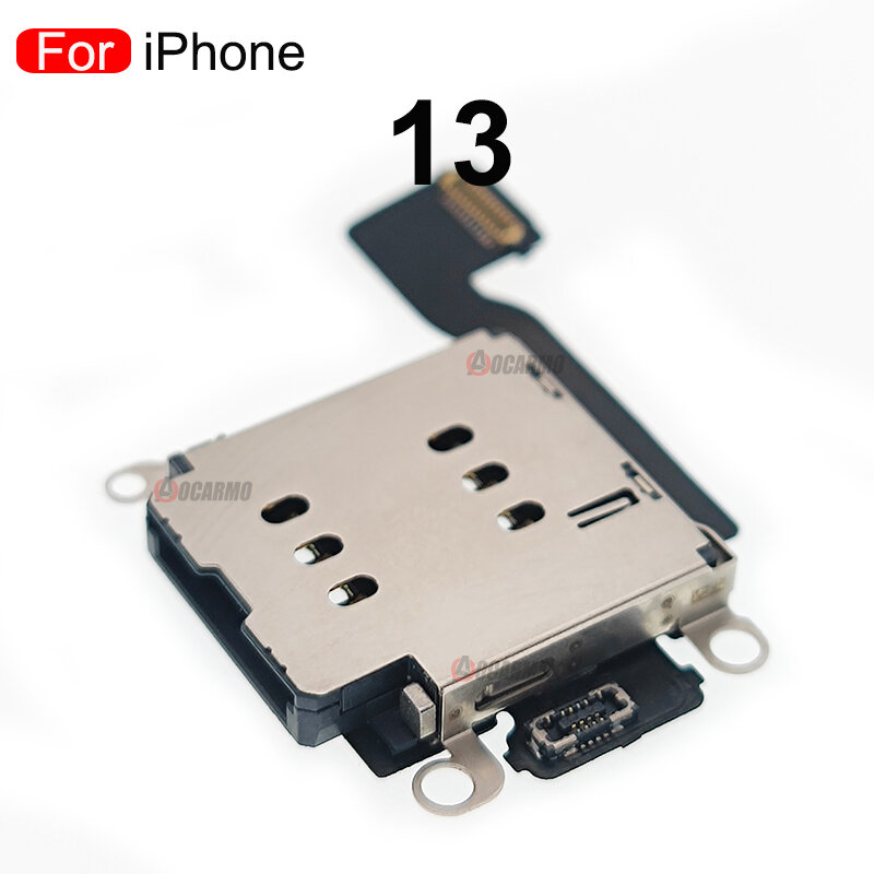 Kabel Fleksibel Konektor Pembaca Kartu Sim Ganda Baru untuk iPhone 13 Pro 13 Komponen Pengganti Mini ProMax / Single 13