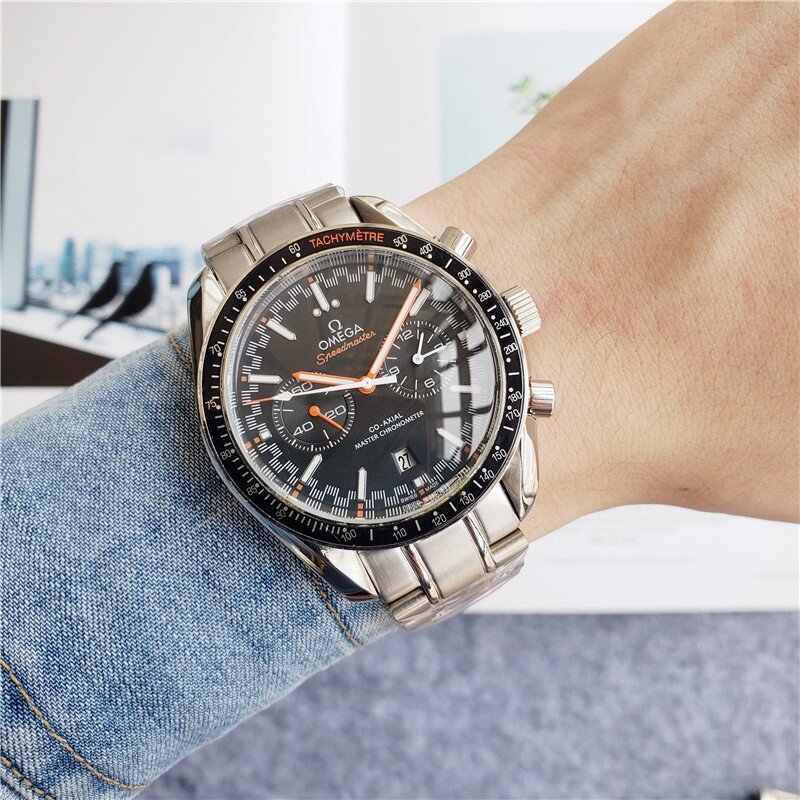 Reloj de pulsera automático Omega para hombre, reloj de pulsera clásico a la moda para hombres y mujeres, relojes mecánicos de regalo orders2