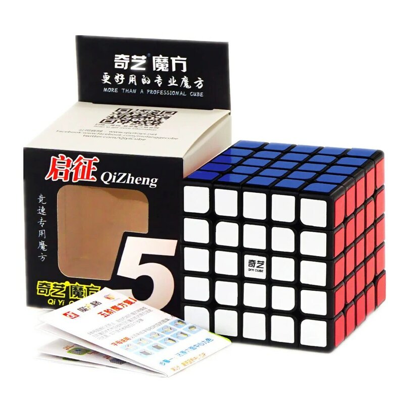 Qiyi Magic Speedcube Đen Miếng Dán 6X6X6 7X7X7 Cube Magic 4X4 5X5 6X6 7X7 Tốc Độ Xếp Hình Đồ Chơi Giáo Dục Trẻ Em Phiên Bản 2