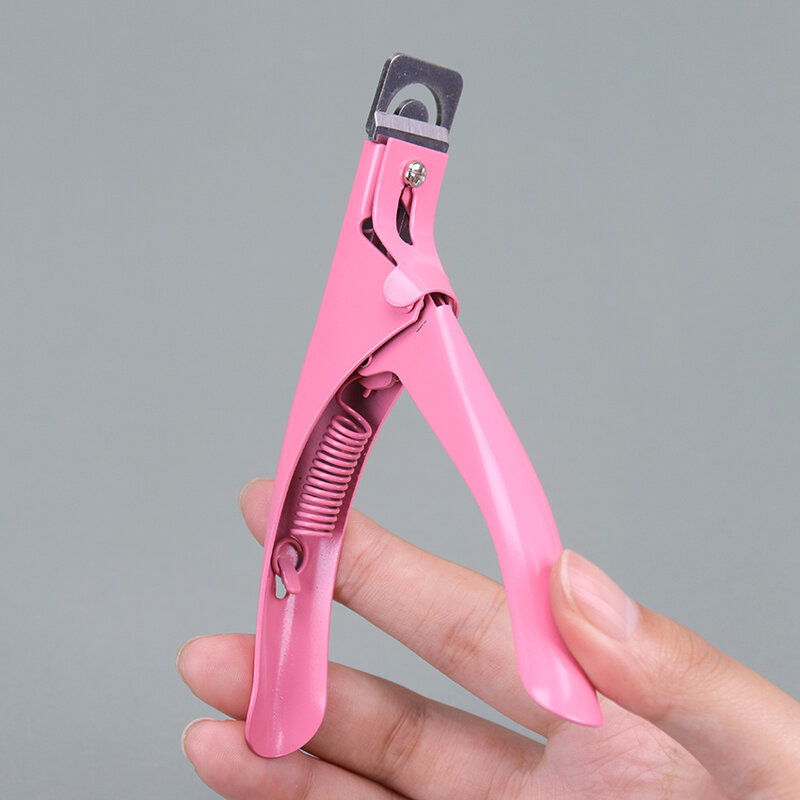 1Pc Luxe Rvs Hoofd Nagelknipper Acryl Gel Franse False Nail Tips Cutter Clipper Meisje Nail Care Tools