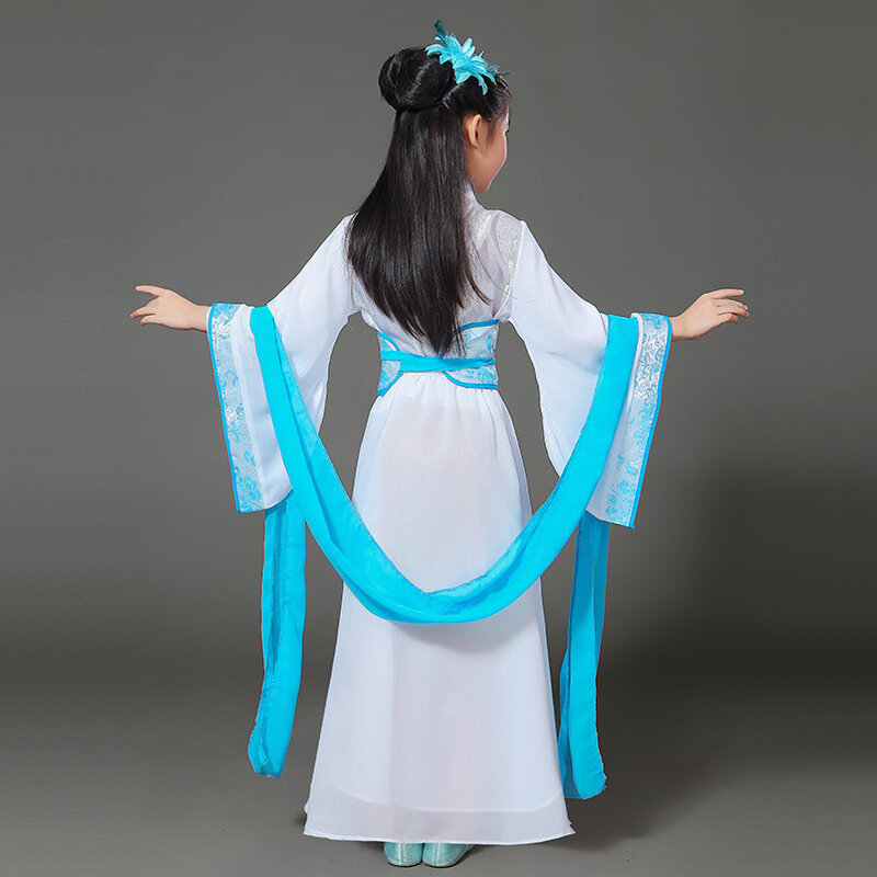 Girls Chinese Traditional Hanfu Dress Ancient Chinese Opera Tang Han Ming Costume Dynasty Child Clothing Folk Dance Children Kid