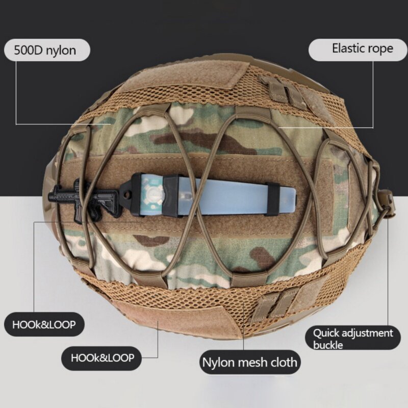 Cubierta de casco táctico Airsoft, cubierta de casco táctico de caza, cubierta de casco deportivo, accesorios militares