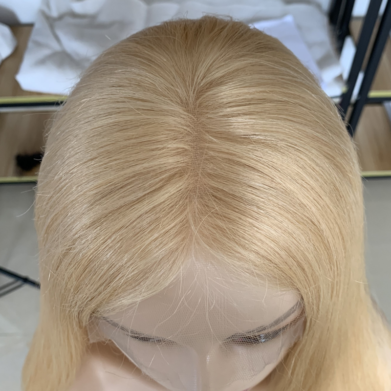 Venda quente 100% europeu cabelo humano laço superior peruca judaica 613 kosher perucas frete grátis