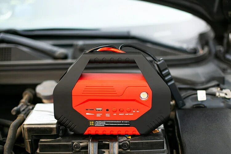 Аварийный набор инструментов, портативный внешний аккумулятор, автомобильное пусковое устройство с насосом для шин psi