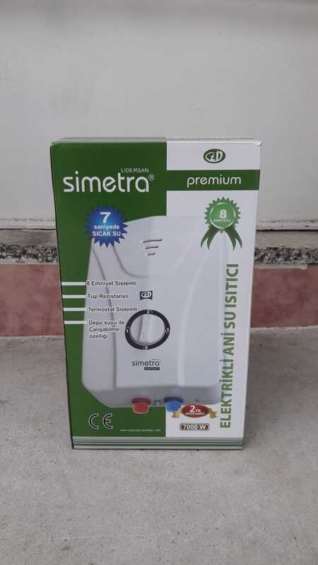Simetra-calentador de agua eléctrico Premium, calentador de agua instantáneo, seguro, 8