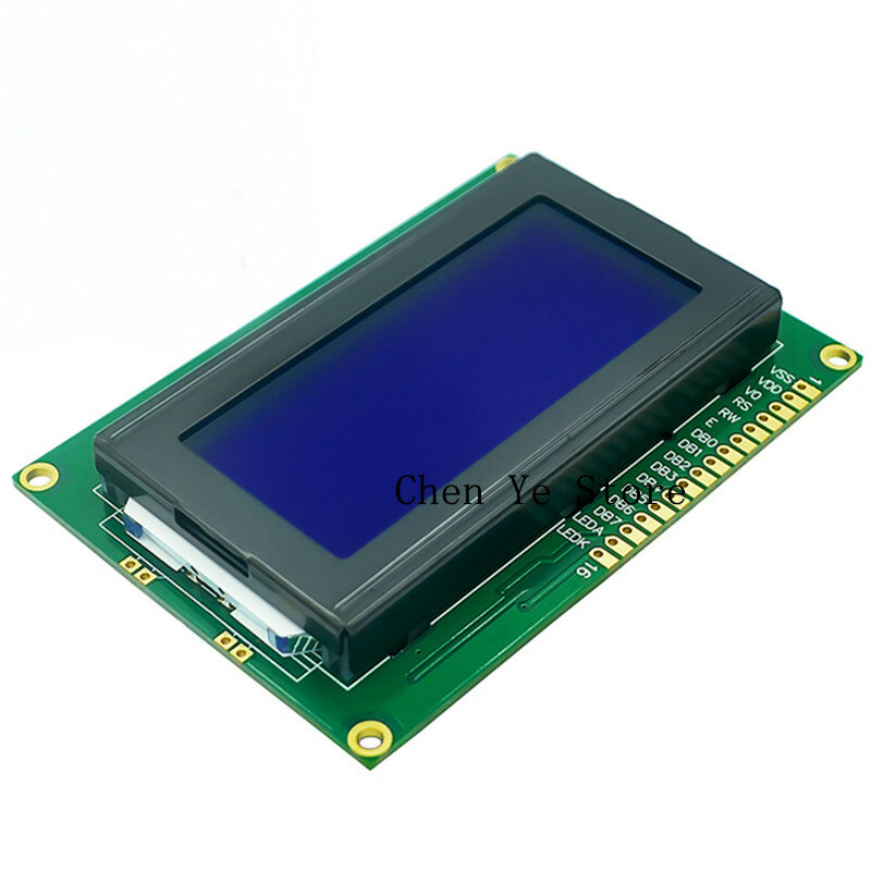 무료 배송 2pcs DC 5V 블루 블랙라이트 1604 16*4 16x4 문자 LCD1604 디지털 LCD 화면 디스플레이 모듈 보드 Arduino