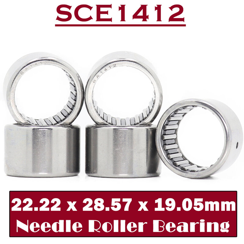 SCE1412 Bearing 22.22*28.57*19.05mm (5 PCS) drawn Cup needle Roller Bearings B1412 BA1412Z SCE 1412 Bearing
