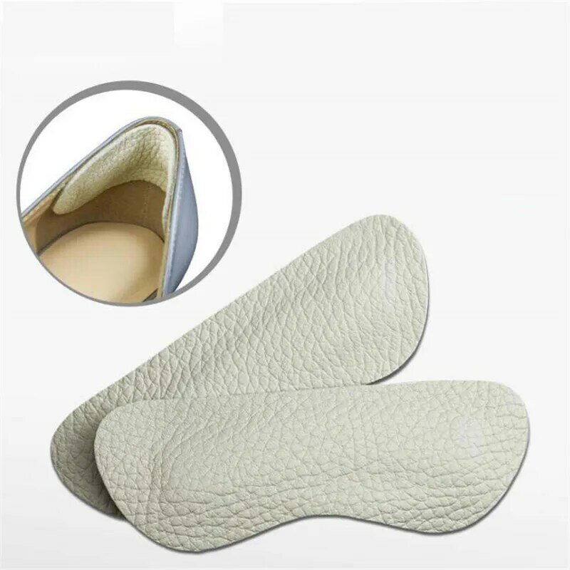 Thickened Cow Leather Heel Grips Insert Anti-Abrasion Foot Cushioned Insole Heel Cushions inserts for Shoes Adhesive