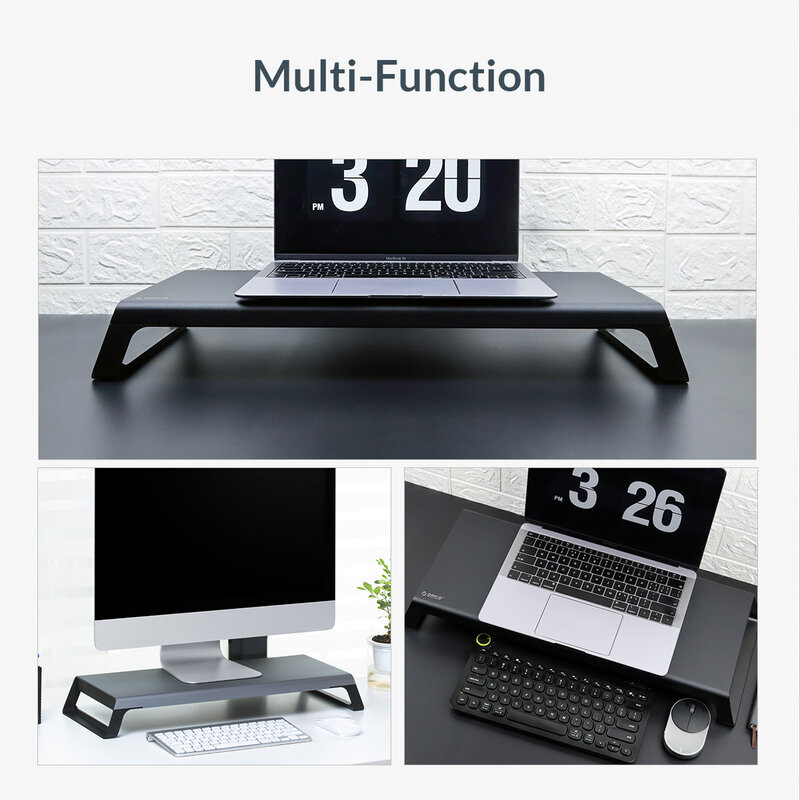 ORICO-Soporte Universal de aluminio para Monitor, elevador de madera para ordenador de escritorio, organizador para PC, portátil, MacBook, hogar y oficina