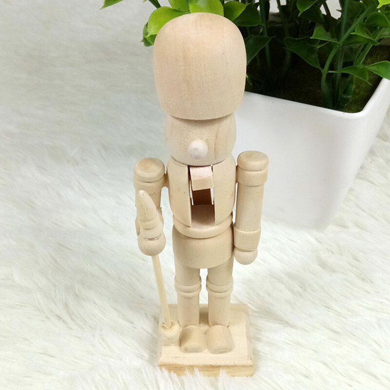 Hot Sale Wooden Nutcracker Solider Figure Model Puppet Doll Handcraft For Children Gifts Christmas Home Office Decor Display
