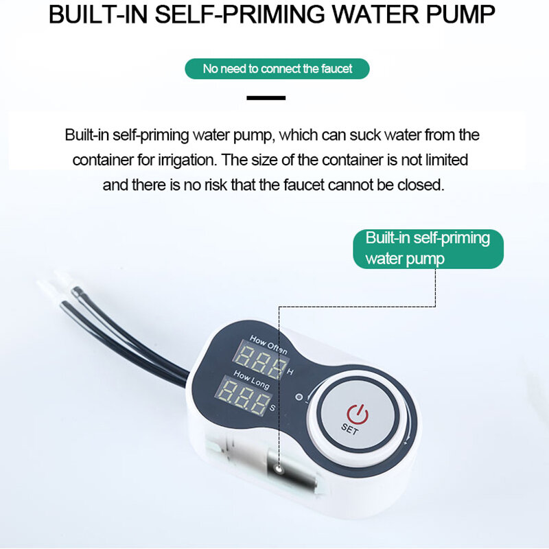 Indoor Garden Irrigation Timer Home Drip Irrigation System Self Watering Controller Irrigation Drip Plant Watering Kits