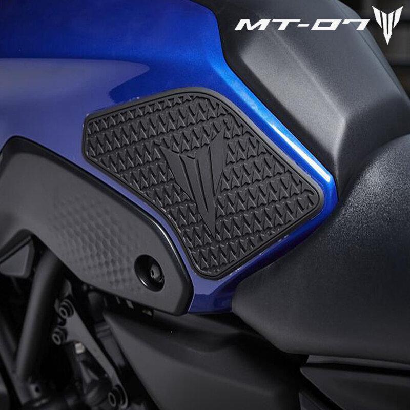 Sepeda Motor Baru untuk Yamaha MT07 MT-07 MT 07 Bantalan Tangki Bahan Bakar Samping Anti Gores Bantalan Pegangan Lutut Bantalan Samping Stiker Tahan Air 2021
