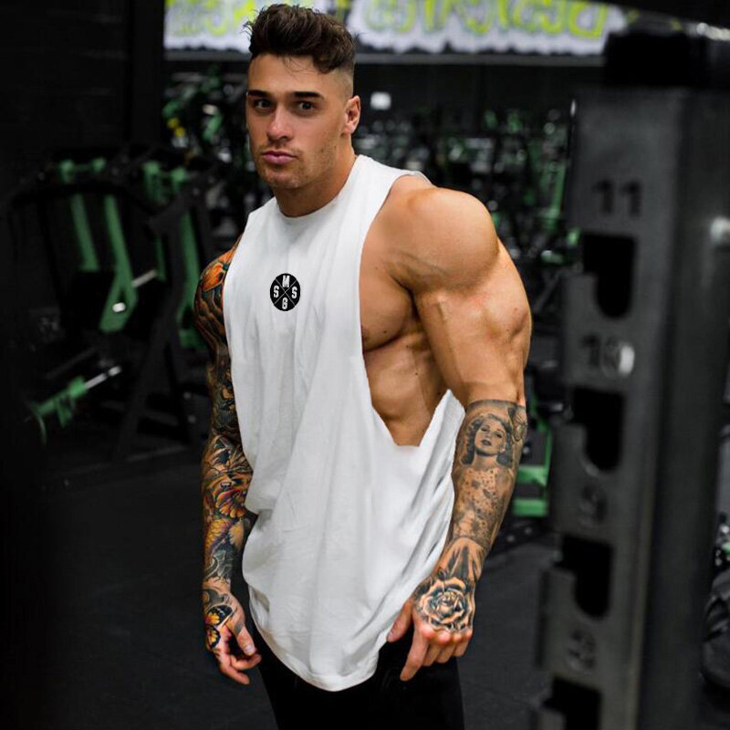 Gym Kleding Bodybuilding Mesh Tank Top Mannen Merk Heren Workout Shirts Musculation Fitness Sport Singlets Spier Mouwloos Vest