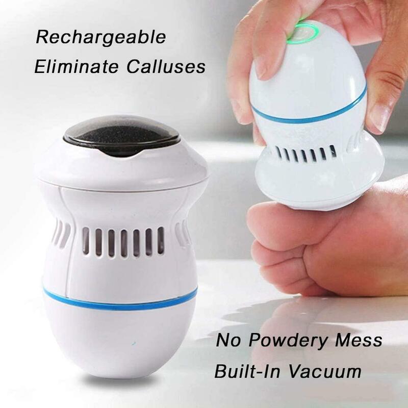 Portable Electric Feet Callus Removers Rechargeable Foot Grinder File Massager Pedicure Tools for Dead,Hard Cracked Dry Skin