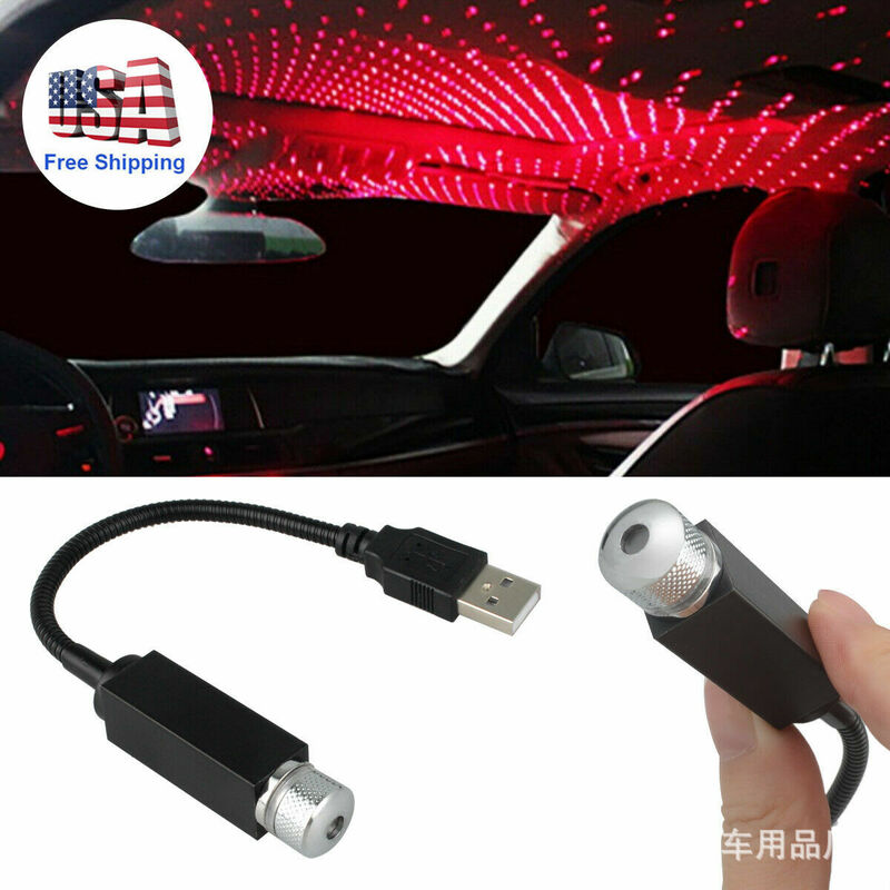 2 قطعة LED النجوم النجوم مضيئة أضواء USB السيارات سقف السيارة الديكور مصباح ضوء غالاكسي مصباح قابل للتعديل تأثيرات الإضاءة متعددة