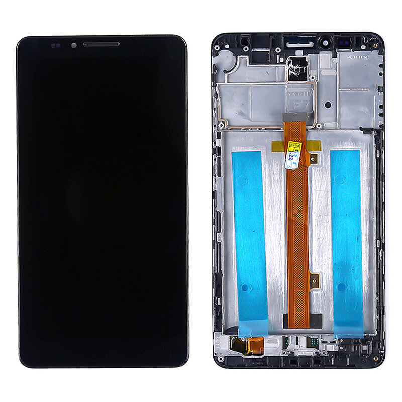 Frame lcd For Huawei Ascend Mate 7 MT7-TL10  MT7-UL00  LCD Display Screen Digitizer Touch Panel Glass Sensor Assembly Free Tools