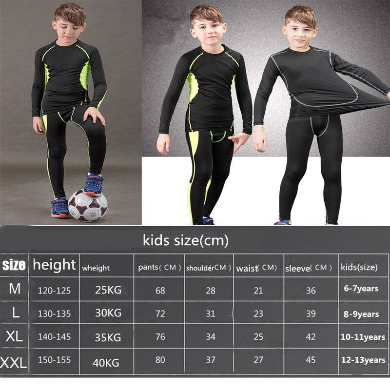 Winter Thermal Skiing Underwear Set Children Warm Underwear Boys Girls Sports Quick Dry Heat Warm Two Piece Set