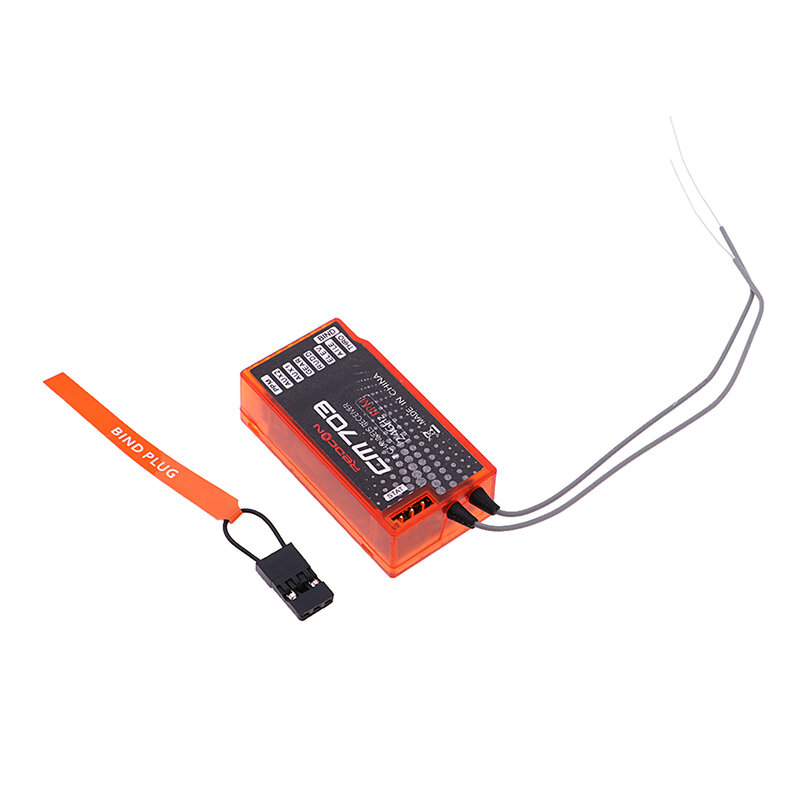 CM703 7 Channel 2.4Ghz RX Receiver with Satellite PPM & PWM Output DSM2 and DSMX, Orange