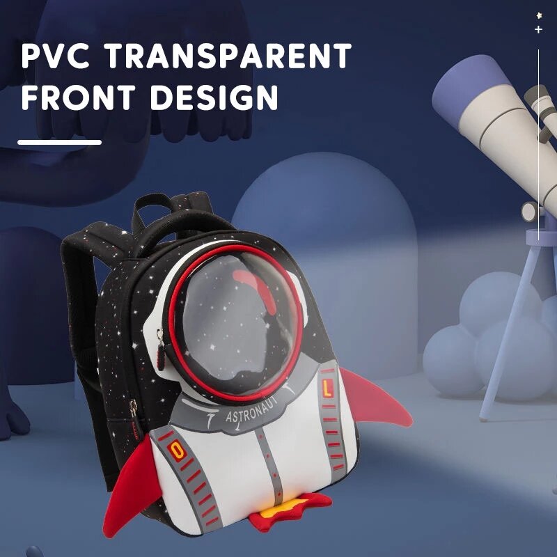 Weysfor 2021 Ransel Anak-anak Roket 3D Baru Tas Sekolah Astronot Antihilang Ransel Anak Perempuan Kartun Tahan Air Mochila Infantil