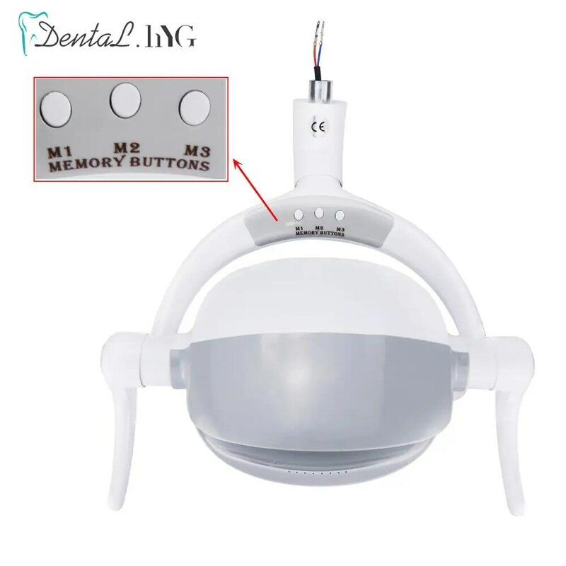 Lampu LED Dental 18W, lampu operasi Dental tanpa bayangan dengan saklar Sensor untuk kursi gigi Unit lampu operasi kedokteran gigi