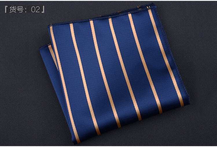 tie accessories Men's Handkerchief 23*23CM Polka Dot Striped Floral Hanky Business Pocket Square Chest Towel Pocket Square Men