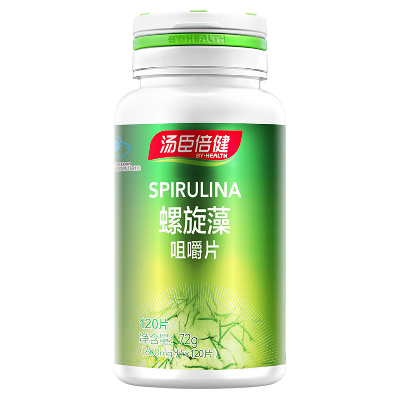 Frete grátis espirulina comprimidos mastigáveis 120 comprimidos
