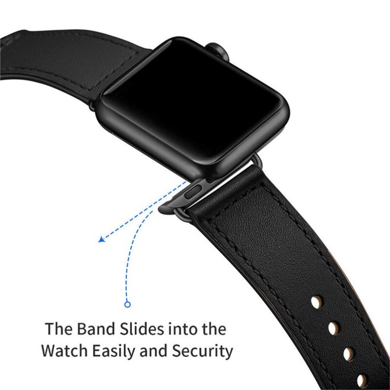 Bracelet pour apple bracelet de montre 38mm 42mm 40mm 44mm iwatch 4 bandes en cuir véritable boucle bracelet de montre apple montre 5 3 accessoires