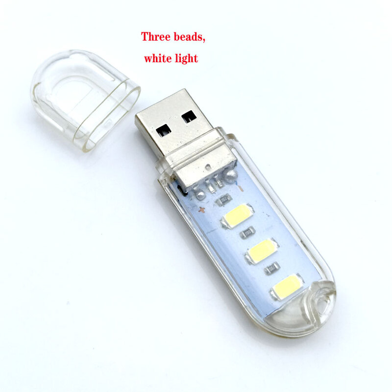 Mini luz LED USB portátil para libros, lámpara de lectura Ultra brillante, 3LED, 8LED, 24LED, DC5V, Banco de energía, PC, portátil, Notebook