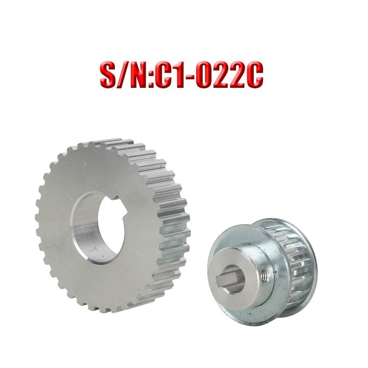 New Metal synchronous gear S/N C1-022 Timing Pulley Motor belt gear drive wheel  for SIEG Lathe C1