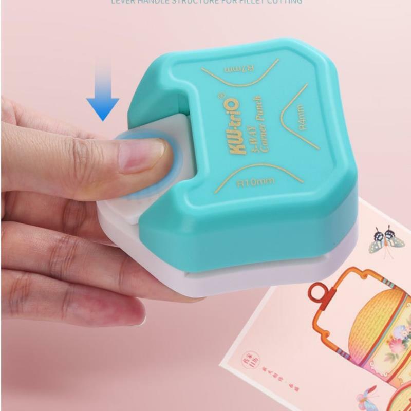 3-In-1 Mini Corner Trimmer Corner Rounder Punch R4/R7/R10mm Round Corner Trimmer Cutter For Card Photo Paper Laminating Pouches