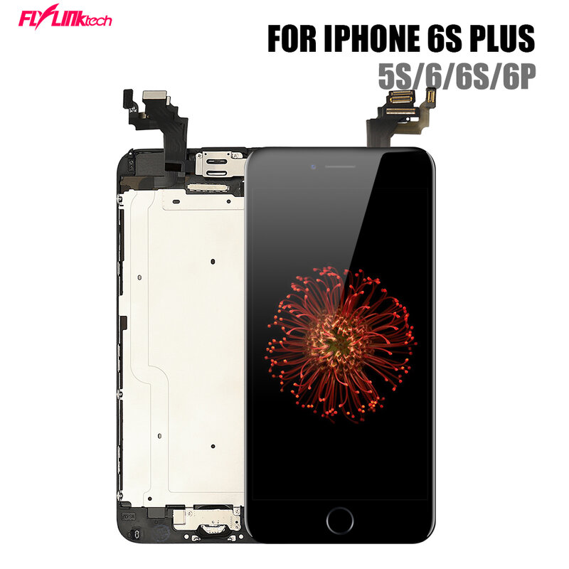 Flylinktech AAAA Grade LCD Display for iPhone 5s 6 6s Plus Touch Screen Digitizer Assembly Parts for iPhone 6 6S Plus with Tools