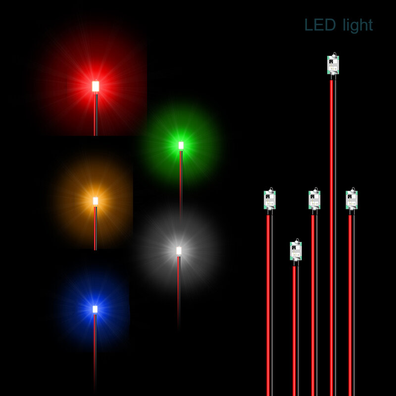 Bling migoczące światło przewodowe migające Led SMD 3V/12V modele Lamp pociąg wstępnie lutowane Micro Litz dla zabawek oświetlenie 10 sztuk