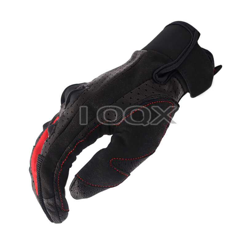 Кожаные Перчатки для мотоциклистов, гоночных мотоциклов, езды на вождении, черные, красные перчатки для команды Ducati