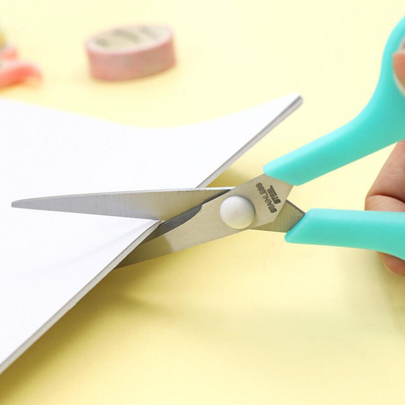 High Quality School Student Sharp Paper Scissors ABS Business Men Paper Cutting Scissors