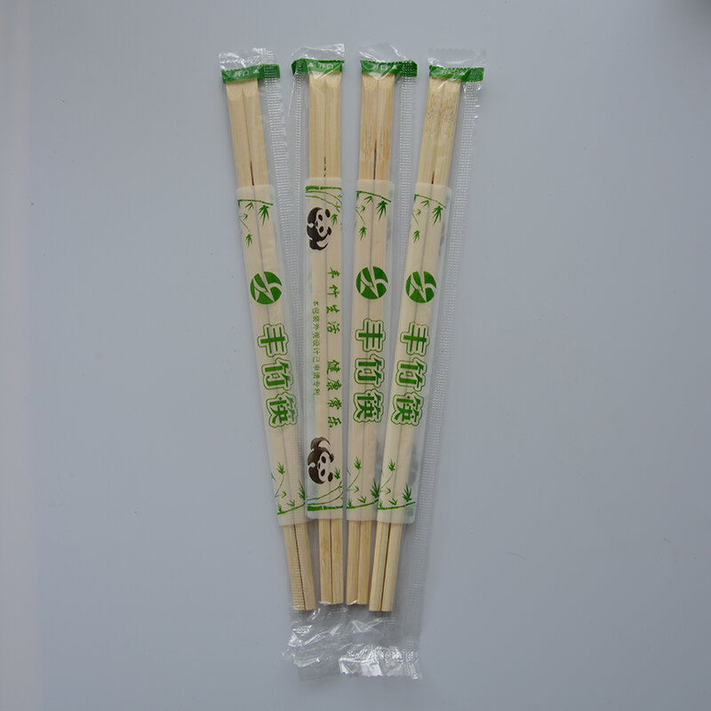 Palillos de bambú desechables, palillos de comida china, vajilla, accesorios de cocina, embalaje doméstico para restaurante, 60 pares