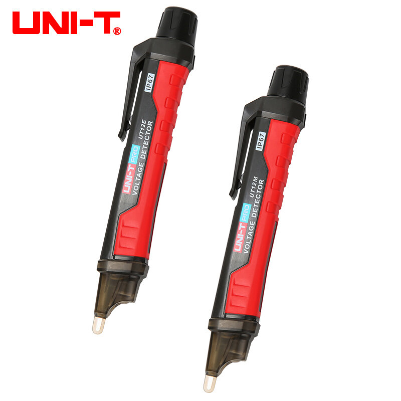 UNI-T-Non Contato Caneta Detector de Tensão, UT12D, UT12E, UT12M, Alta e Baixa Dual Mode, 1000V, Lápis Elétrico, Volt Tester